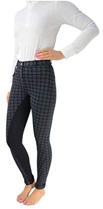 HyPERFORMANCE Harby Ladies Jodhpurs - Black Check - 30''