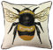 McAlister Textiles Bugs Life | Sofakissen mit Füllung mit gesticktem Bienenkönigin-Motiv | 43 x 43cm | gewebtes Tiermotiv | gefülltes Deko Kissen für Zierkissen, Sofa, Bett, Couch Motivkissen