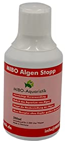 MIBO Algenstopp Algenvernichter 250 ml Flasche ausreichend für 2.500 l Neue Rezeptur ohne Kupfer größere Reichweite!!