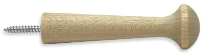 (25-Pack) - Screw-On Shaker Peg - Birch Hardwood - 7.3cm Length (25-Pack)