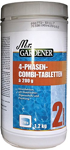 4 Phasen Combi-Tabletten 1,2 Kg zur Wasserpflege