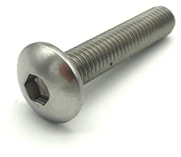 100x Schraube für Doppelstabmattenzaun Edelstahl M8,40 mm mit 5,5 Innensechskant
