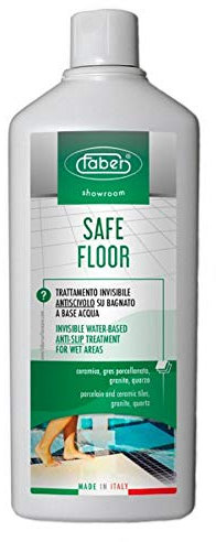 Faber Safe Floor - Líquido antideslizante para suelos de cerámica, gres y granito, cuarzo con tratamiento antideslizante para suelos con superficies de sílice, líquido para suelos antideslizantes, 1 L