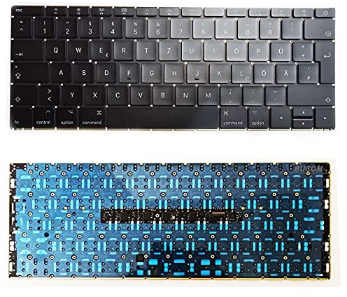 Bucom Teclado para Apple MacBook 12 A1534 Keyboard de con iluminación 2016 – 2017