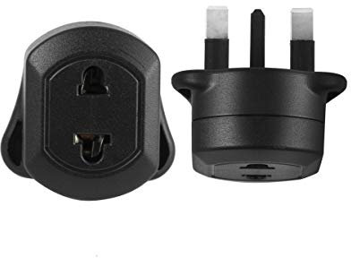 Toothbrush Adaptor Plug UK Charger Adapter Shaver Socket,Travel Converter Adaptor Plug 2 Pin Euro to 3 Pin UK Plug Adaptor, Shaver Adapter Plug, Toothbrush Plug Adaptor (Pack of 2)