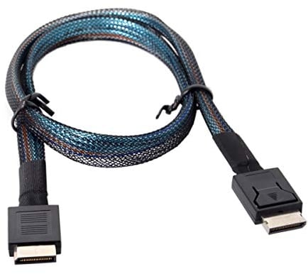 CY OCuLink PCIe PCI-Express SFF-8611 4i auf OCuLink SFF-8611 SSD Datenkabel 50cm