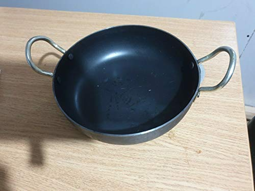 SI © Indian 8 Size Iron Deep Frying Pan Kadhai Kadai Cooking & Frying Kitchen Tools