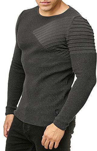 RED BRIDGE Maglione da Uomo Maglia a Manica Lunga Cotone Felpa