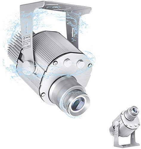 35W LED Custom Image Gobo Logo Projector Light for Bar Club Ballroom Party Advertising Signs,Waterproof,Silver,noremotecontrol