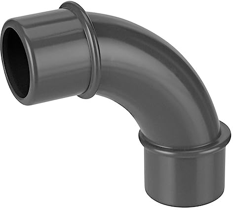 REKUBIK PVC-U Bogen 90° 2X Klebemuffe Größe 50mm x 50mm