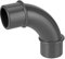 REKUBIK PVC-U Bogen 90° 2X Klebemuffe Größe 50mm x 50mm