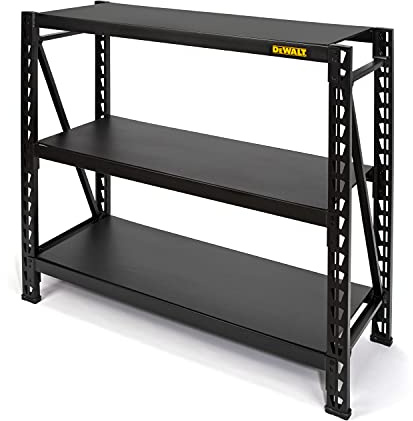 Dewalt 4-Foot Tall, 3-Shelf Industrial Workshop/Garage Storage Rack, Total Capacity: 4,500 lbs.