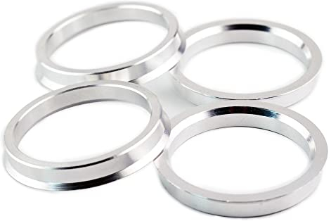 Rhinotuning 4X Zentrierringe Ø66,6mm auf Ø57,1mm Silber Aluminium