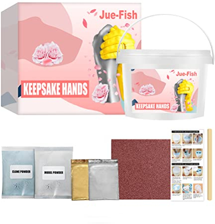 Hiraith Handabdruck Set Paare, Hand Casting Kit, 3D DIY Hand Casting Kit Gips Hand Kit Couple Family und Baby