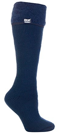HEAT HOLDERS - Ladies Winter Thermal Boot Socks in 4 colours 4-8 UK 37-42 eur (4-8 UK, Indigo)