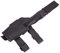 Funda Pistola, pistolera Pierna Universal Color Negro Cordura para Varios Modelos. Se engancha a la Pierna y al cinturón Mediante Cintas y Clips. Color Negro