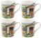 Lesser & Pavey Set of 4 China Mugs Farm House LP94755