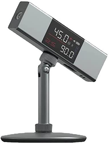 L-as-er Lineal mit bidirektionaler L-aser-Markierung, digitaler Winkelmesser, großer LCD-Winkelmesser, multifunktional für schnelle, präzise und professionelle Ergebnisse (Dual_Laser + Stativ)