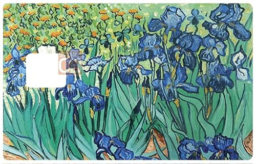 Aufkleber für EC-Karten, US-Format, die Iris von Van Gogh – unterscheiden und dekorieren Sie Ihre Kreditkarte nach Ihren Wünschen
