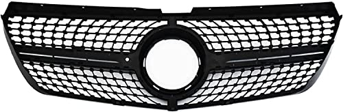 Auto Front Kühlergrille Frontstoßstange für Benz W447 V Vito 2015 2016 2017 2018 2019 | Motorhaube Ersatz Kühler Modified Grill Zubehör,A/Black