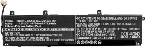 CoreParts Laptop Battery for HP 79.70Wh 11.55V 6900mAh 79.70Wh, MBXHP-BA0285