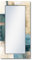 ARTLAND Wandspiegel Ganzkörperspiegel mit Holz Deko Rahmen 60x120 cm Spiegel zum Aufhängen Spiegel Abstrakte Kunst Deko Modern Karo Braun Türkis S7HX