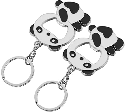 Gogogmee 2PCS Key Chain keyfob Refrigerator Magnet Keychain Charms Magnet Key Chain Chinese Keychain Magnet Animals Garnish Tools Metal Hanging Key Ring Cartoon Keychain Opener Wedding