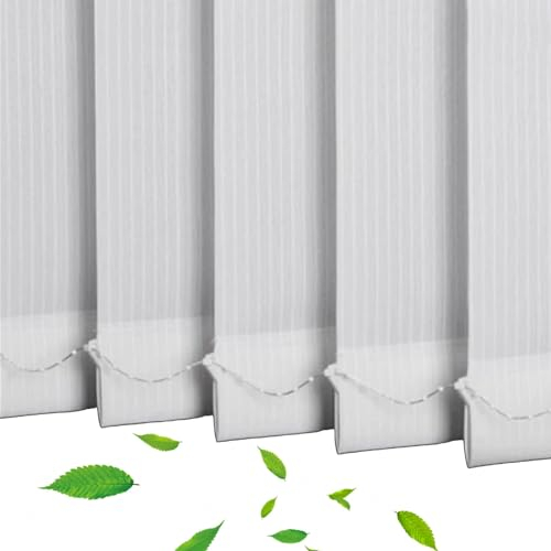 Cortina Lamas Verticales Para Ventanas,Persianas Verticales Translúcida 60cm 70cm 80cm 90cm 100cm 110cm 120cm,Persianas Venecianas De Lamas Verticales,Cortinas De Privacidad,W×H-50x90cm/20x35in