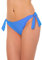 Aquarti Bikinihose Damen mit seitlicher Schnürung – Hüftslip Bikinihosen für Damen in Unifarben, Farbe: Jeansblau, Größe: 42