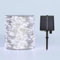 ZELUXDOT guirlande solaire LED blanche froide de 30m pour extérieur, étanche, avec 300 LED, idéale pour patio, jardin, arbres, mariage, Noël.