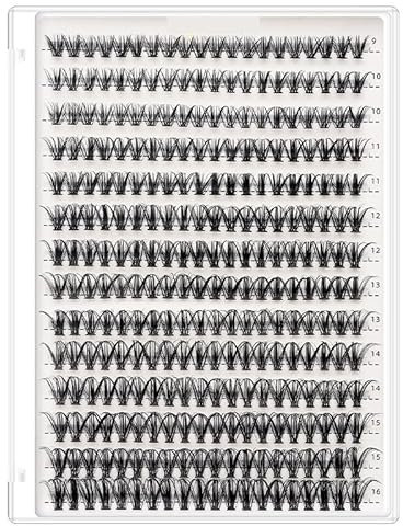 EUYIMOMO faux cils individuel 280PCS 30D-40D DIY Extension de Cils Longs Cils Individuels Aspect Naturel Faux Vison Cluster Cils CD Curl Longueur Mixte (9-16mm Mixte) (Color : 40D, Size : D)