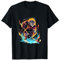 Lion Eishockeyspieler Hockeyschläger Torwart T-Shirt