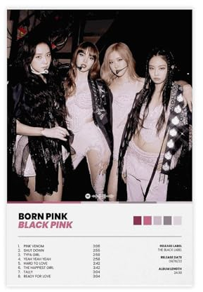 Kpop Poster Blackpink 19 Leinwand Poster Schlafzimmer Dekor Sport Landschaft Büro Zimmer Dekor Geschenk ungerahmt 30 x 45 cm