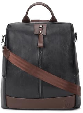 VISMIINTREND Leder-Rucksack für Damen/Mädchen, elegante, stilvolle Damen-Geldbörse, Schulter-Handtasche für College/Büro/Reisen/Freizeit/Alltag, Rakhi-Geschenk für Schwester, Bhabhi, 13