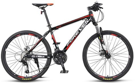 SKIHOT 27.5 Zoll Mountainbike, 24-Gang Fahrrad MTB, Aluminiumlegierung MTB Dirt Bike für Städte, Arbeitswegen, Reisen in Bergen,27.5/Black