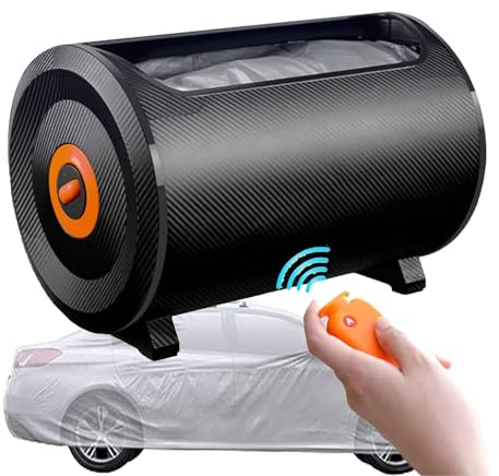 CZMYCBG Universelle Smart-Autoabdeckung, automatische Autoabdeckung mit Fernbedienung, intelligenter Sonnenschutz, Wärmeisolierung, Regenschutz for Limousine, MPV, SUV