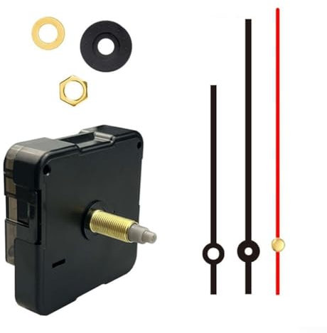 Quarz-Pendeluhr-Uhrwerk-Mechanismus, DIY-Reparaturteile, Ersatz, lautloses Quarzuhrwerk mit Zeigern und Pendel für DIY-Uhr-Reparatur (A)