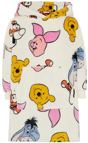 Winnie the Pooh, Eeyore, Piglet & Tigger Oversized Wearable Blanket Hoodie - 2-3 Years 98cm Pink