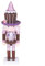 Entgoinggo Nussknacker aus Holz, 26 cm, rosa Nussknacker, König, Ornamente, Kiefernholz, Nussknacker, Weihnachtsdekoration für Zuhause, Kamin, Weihnachtsfiguren, Ornamente (B)