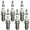 QKFTCSDW Kfz-Ersatz 0242236562 Doppelte Platin-Zündkerze 12120037608, kompatibel mit BMW E46 E39 E36 E38, passend for Audi A4 A6 A8 FGR7DQP(6pcs Spark Plug)