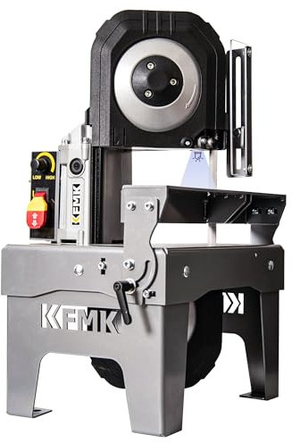 KFMK 10A Variable Speed Metal Band Saw with Large Workbench, 5 Cutting Capacity, Adjustable Speed 137-472 FPM, BandSaw Perfect for Metalworking, Knife Cutting