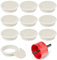 9 Pcs Desk Grommet 60mm with 60mm Hole Saw, Cable Grommet, Desk Cable Hole Cover, Desk Cable Grommet, Desk Hole Cover(White)