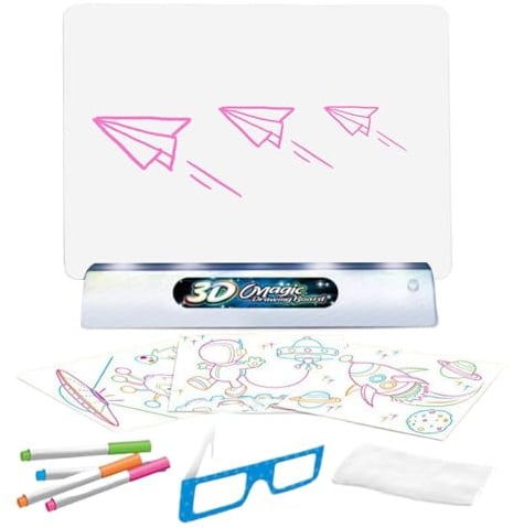 Tableau à dessin LED, tableau d'écriture magique, tableau lumineux pour peinture Orthographe, traceur et planche à dessin, tableau de peinture fluorescente