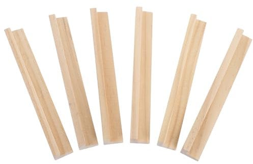 BELLIFFY 6 Stück Holz-Domino-präsentationsständer Spielzeugkarten-basen Multifunktionale Domino-Halter Desktop-Domino-Racks DIY-Domino-zubehör