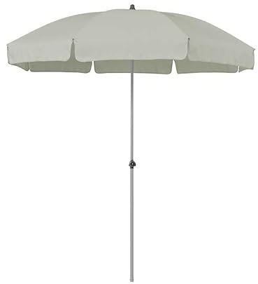 Glatz Parasol Siesta - Diamètre : 200 cm - Couleur : gris clair 013, gris clair
