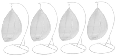 Kisangel 4pcs Miniature Garden Swing Figurine Scale Dollhouse Accessory Charming Swing Chair for -landscape Decoration Creative Home Decor for Miniature Houses
