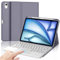 IVEOPPE Funda Teclado iPad Air 11 (M2 2024/M3 2025) con Touchpad, Cover Teclado Trackpad Español Ñ Bluetooth Magnética Desmontable para iPad Air M2 2024/M3 2025 11 Pulgadas, Púrpura Lavanda