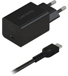 Lenovo GaN Nano 65W | Adattatore di alimentazione USB-C per PC Notebook | Spina EU