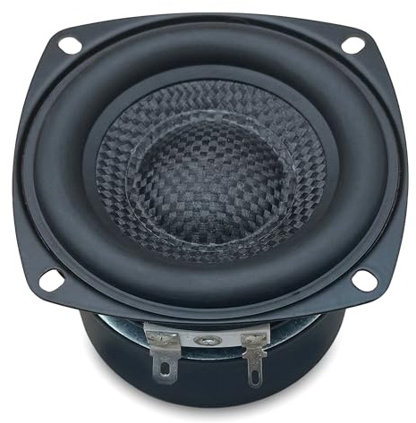 3 Zoll (7,6 cm) Subwoofer Basslautsprecher – Wasserdicht IP65, 4 Ohm, 25W RMS, Glasfaser-Kegel mit Gummifalte – Für Auto, Heimkino & PA-Anlagen
