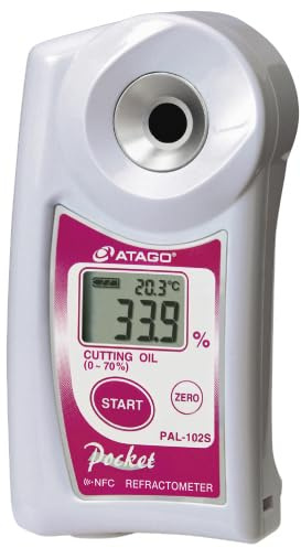 ATAGO Cutting Oil Refractometer PAL-102S (with Silicon Cover, no Batteries) | Mit Silikonhülle, Ohne Batterien, Hand-held